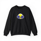 Take The Long Way Crewneck Sweatshirt — Yellow & Blue Retro Logo