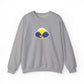 Take The Long Way Crewneck Sweatshirt — Yellow & Blue Retro Logo