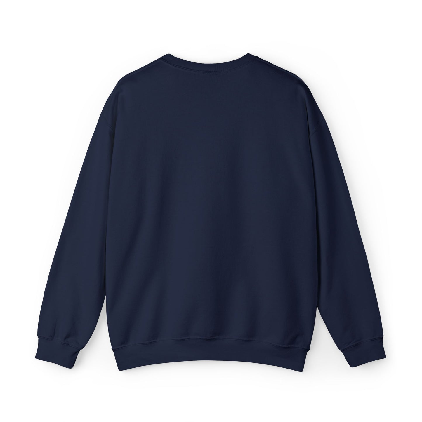 Take The Long Way Crewneck Sweatshirt — Yellow & Blue Retro Logo
