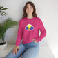 Take The Long Way Crewneck Sweatshirt — Yellow & Blue Retro Logo