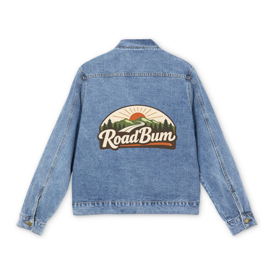 Denim Jacket — 'RoadBum' Vintage Outdoor Patch Back Graphic